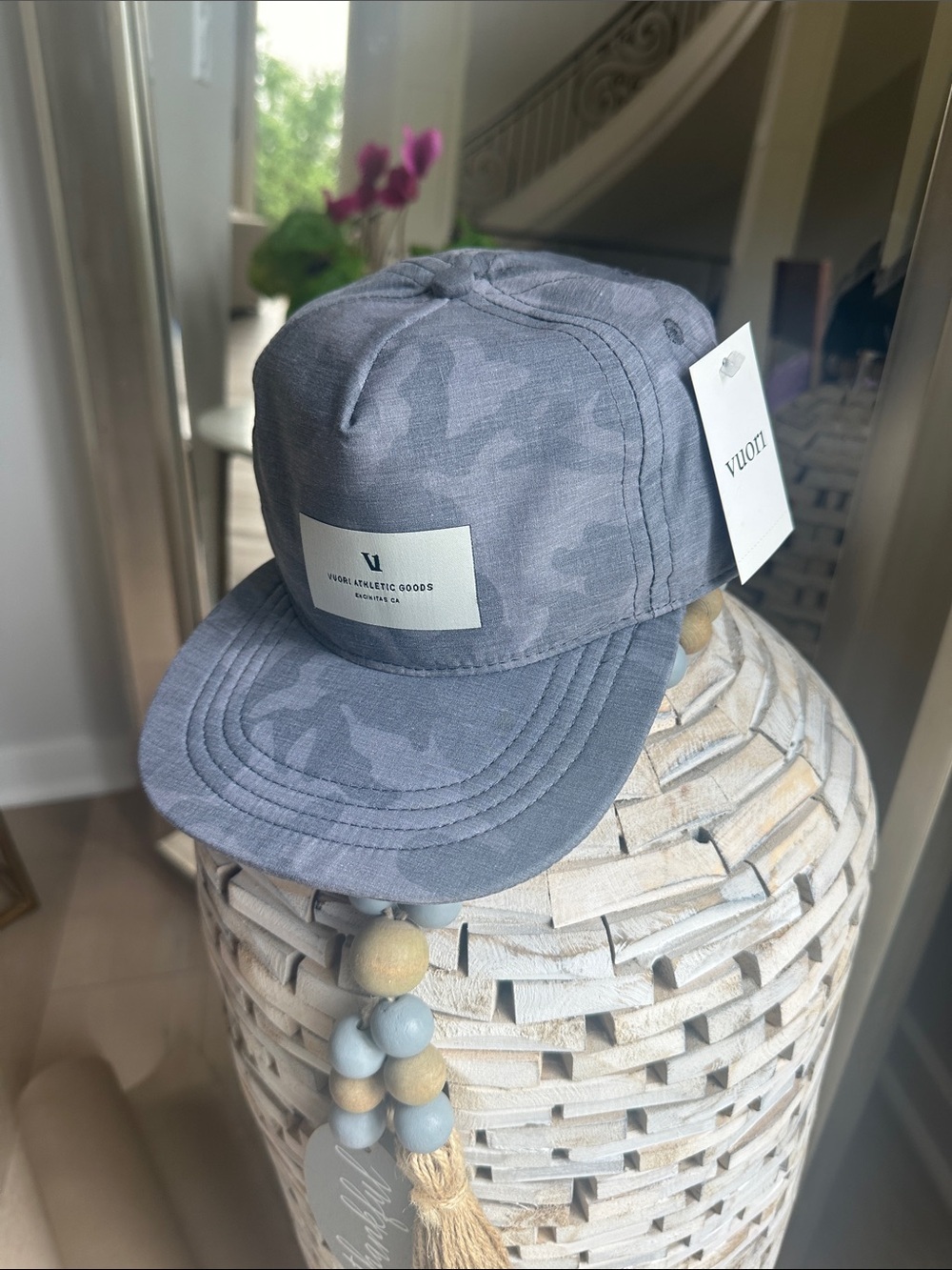 Vuori Blue-Gray Camo 5-Panel Cap
